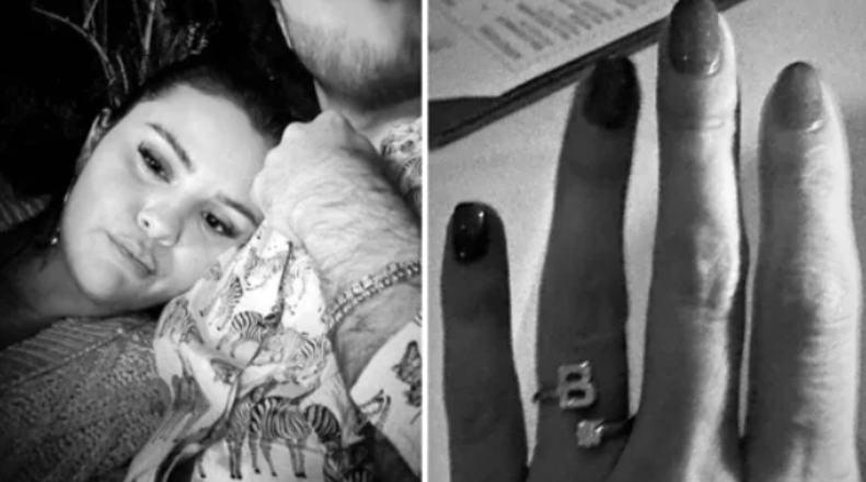 Gomez reveals her diamond ring