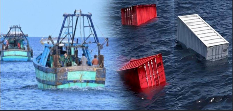 Seventeen Shipping Containers Fall into Sea off Colombo