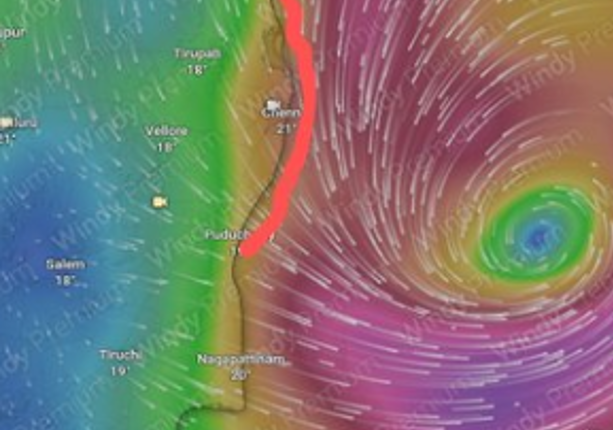 Developing cyclone in Bay of Bengal may bring heavy rain to Tamil Nadu, Andhra