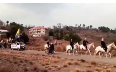 Jaish, Lashkar terrorists hold bike rally in PoK featuring Hamas flags