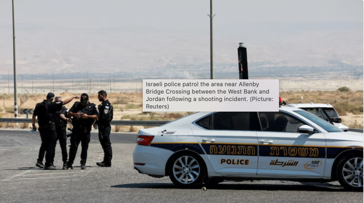 3 Israelis killed by gunman crossing border from Jordan, says Israeli army