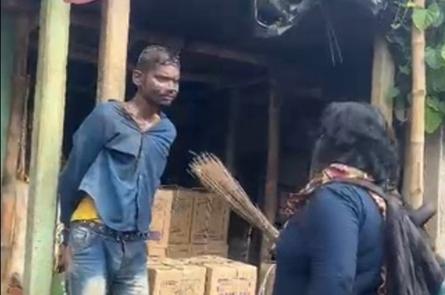 Molestation accused thrashed, smeared with cow dung