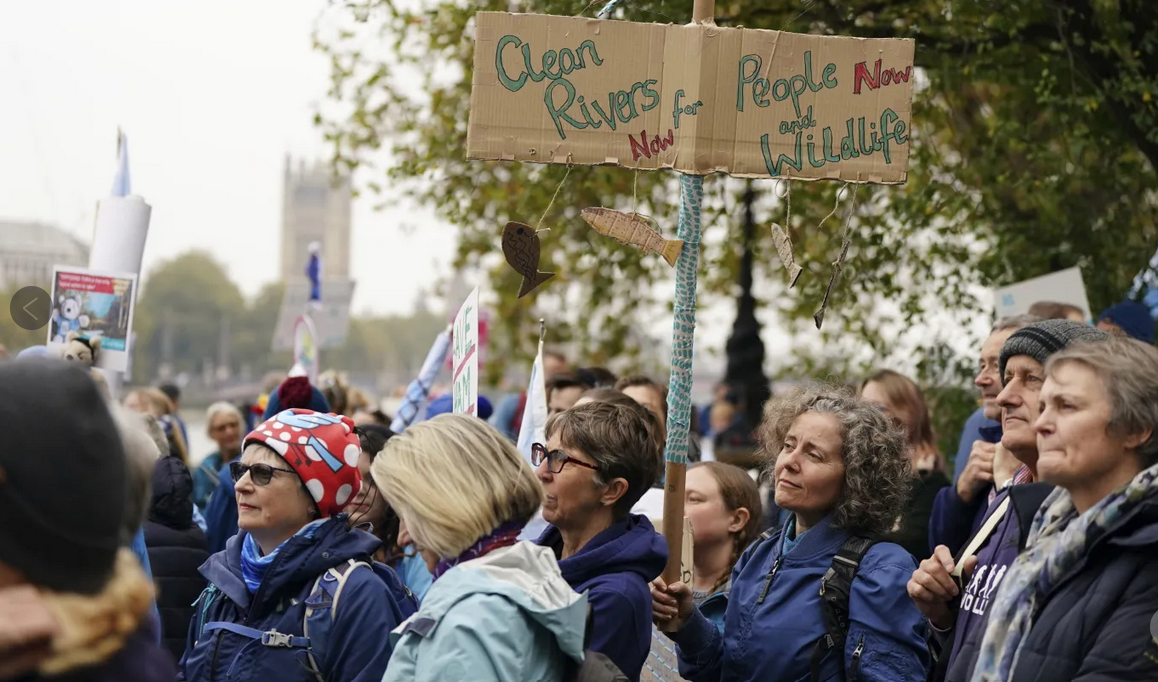 London Protesters Rally for Urgent Cleanup of Sewage-Tainted Rivers Amid Growing Pollution Concerns