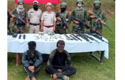 Manipur violence: 2 Myanmar-based militants arrested, arms and cash recovered