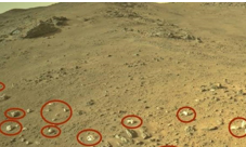 Ghostly white pebbles seen on Mars