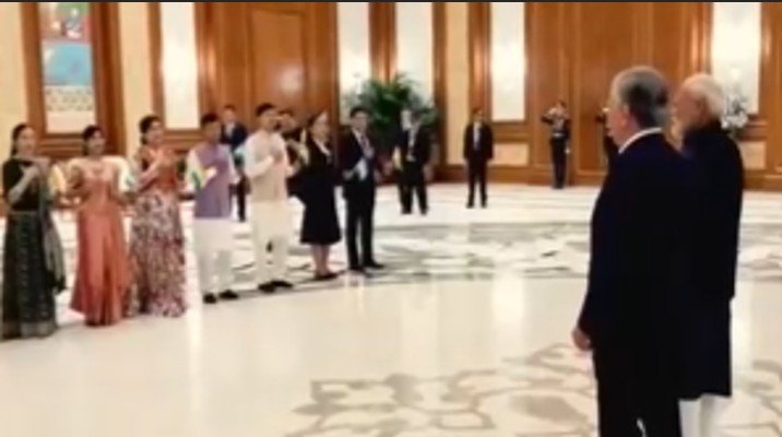 PM Modi Meets Uzbekistan President Mirziyoyev In Tashkent