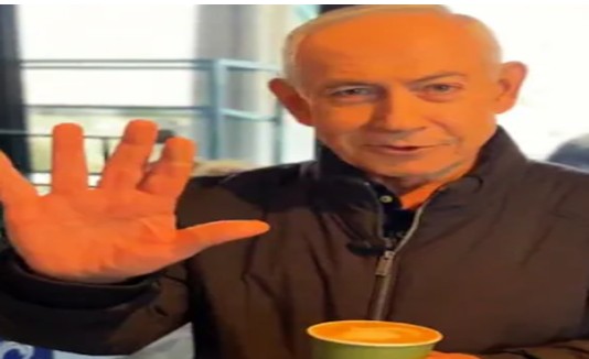 Netanyahu mocks death rumours while sipping coffee in new video