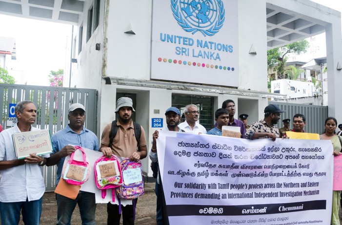 Protests in North, East, and Colombo Demand Justice for Genocide