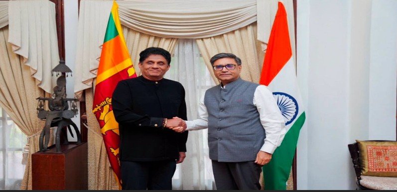 Indian Foreign Secretary Vikram Misri meets Opposition Leader Sajith Premadasa