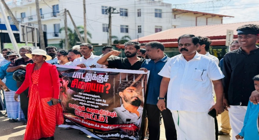 Protest Held Against Arrest of Spoken-Word Singer Sankeerthan
