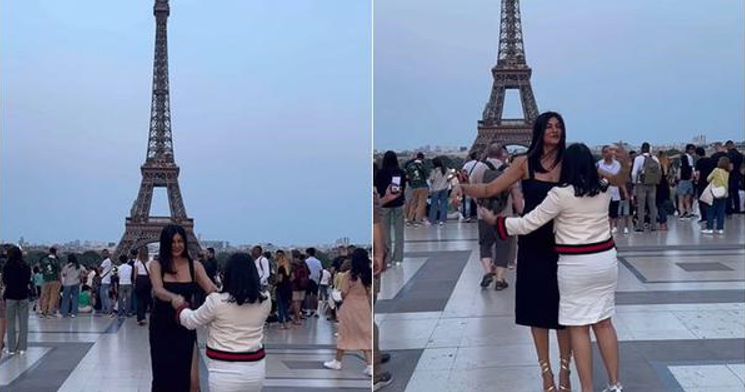 Sushmita Sen dances in front of Eiffel Tower with Alisah