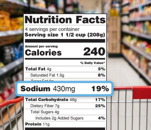 Reducing sodium in packaged foods