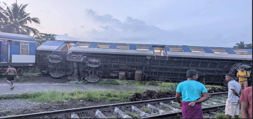 Train Derails Near Wanawasala; Two Suspects Arrested Over Incident