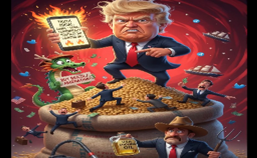 Trump threatens to end cooking oil trade with China over soybean dispute