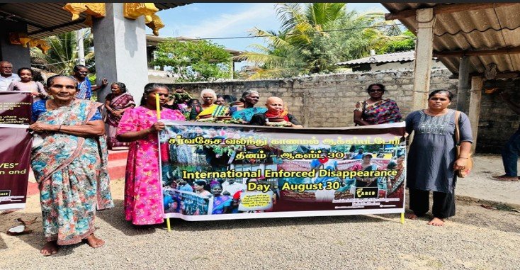 Vigil and book launch in Kilinochchi demanding justice for the forcibly disappeared